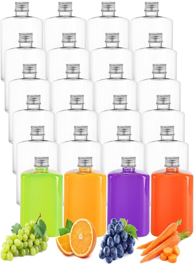 Elsjoy 24 Pack 8.5 oz Plastic Juice Bottles with Lids, Reusable Empty Flask Bottle Small Clear Beverage Container, Bulk Drink Bottles for Business, Leak Proof - Image 1